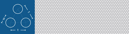 Tablă cu perforații rotunde 2-3,5 mm Tablă cu perforații rotunde 2-3,5 mm