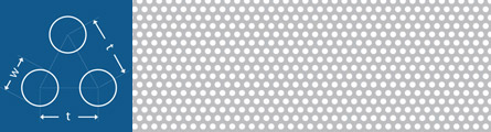 Tablă cu perforații rotunde 3-5 mm Tablă cu perforații rotunde 3-5 mm